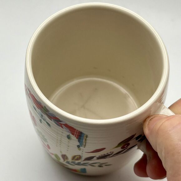 Anthropologie Starla Halfmann Letter C Floral Mug Cup Coffee Tea Petal Palette - Picture 12 of 12